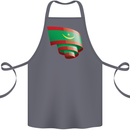 Curled Mauritania Flag Mauritanian Day Football Cotton Apron 100% Organic Steel