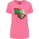 Curled Mauritania Flag Mauritanian Day Football Womens Wider Cut T-Shirt Azalea