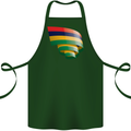 Curled Mauritius Flag Mauritians Day Football Cotton Apron 100% Organic Forest Green