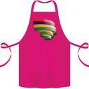 Curled Mauritius Flag Mauritians Day Football Cotton Apron 100% Organic Pink