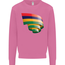 Curled Mauritius Flag Mauritians Day Football Mens Sweatshirt Jumper Azalea