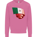 Curled Mexico Flag Mexican Day Football Mens Sweatshirt Jumper Azalea