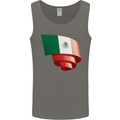 Curled Mexico Flag Mexican Day Football Mens Vest Tank Top Charcoal