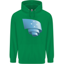 Curled Micronesia Flag Micronesian Day Football Mens 80% Cotton Hoodie Irish Green