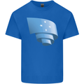 Curled Micronesia Flag Micronesian Day Football Mens Cotton T-Shirt Tee Top Royal Blue