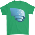 Curled Micronesia Flag Micronesian Day Football Mens T-Shirt 100% Cotton Irish Green
