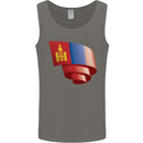 Curled Mongolia Flag Mongolian Day Football Mens Vest Tank Top Charcoal