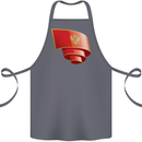 Curled Montenegro Flag Montenegrin Day Football Cotton Apron 100% Organic Steel