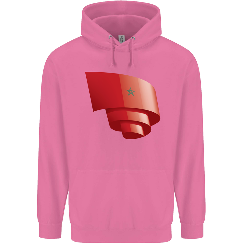 Curled Morocco Flag Moroccan Day Football Mens 80% Cotton Hoodie Azelea