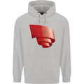 Curled Morocco Flag Moroccan Day Football Mens 80% Cotton Hoodie Sports Grey