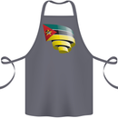 Curled Mozambique Flag Mozambican Day Football Cotton Apron 100% Organic Steel