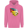 Curled Mozambique Flag Mozambican Day Football Mens 80% Cotton Hoodie Azelea