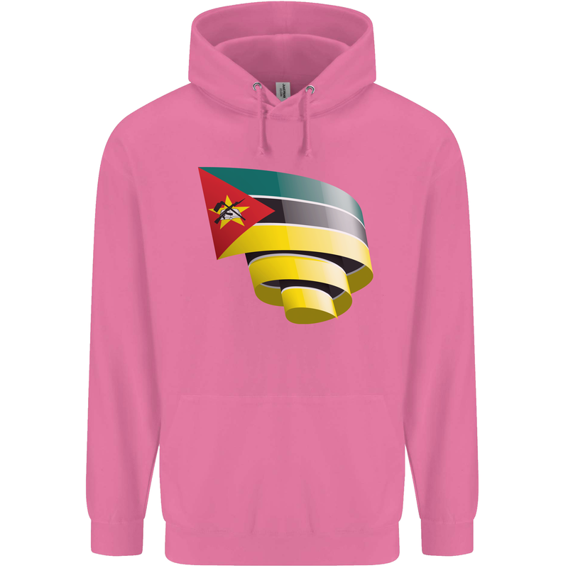 Curled Mozambique Flag Mozambican Day Football Mens 80% Cotton Hoodie Azelea
