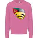 Curled Mozambique Flag Mozambican Day Football Mens Sweatshirt Jumper Azalea