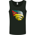 Curled Mozambique Flag Mozambican Day Football Mens Vest Tank Top Black