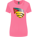 Curled Mozambique Flag Mozambican Day Football Womens Wider Cut T-Shirt Azalea