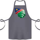 Curled Namibia Flag Namibian Day Football Cotton Apron 100% Organic Steel