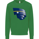 Curled Nauru Flag Nauruan Day Football Mens Sweatshirt Jumper Irish Green