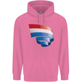 Curled Netherlands Flag Holland Dutch Day Football Childrens Kids Hoodie Azalea
