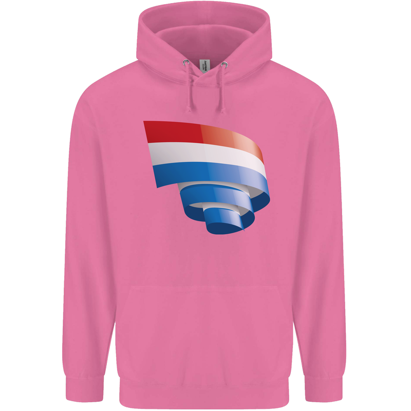 Curled Netherlands Flag Holland Dutch Day Football Childrens Kids Hoodie Azalea