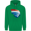 Curled Netherlands Flag Holland Dutch Day Football Childrens Kids Hoodie Irish Green