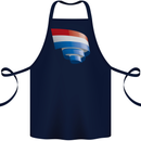 Curled Netherlands Flag Holland Dutch Day Football Cotton Apron 100% Organic Navy Blue