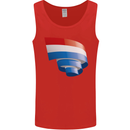 Curled Netherlands Flag Holland Dutch Day Football Mens Vest Tank Top Red