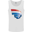 Curled Netherlands Flag Holland Dutch Day Football Mens Vest Tank Top White