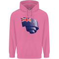 Curled New Zealand Flag Zealander Kiwi Day Childrens Kids Hoodie Azalea