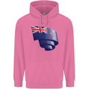 Curled New Zealand Flag Zealander Kiwi Day Mens 80% Cotton Hoodie Azelea
