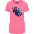 Curled New Zealand Flag Zealander Kiwi Day Womens Wider Cut T-Shirt Azalea