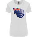 Curled New Zealand Flag Zealander Kiwi Day Womens Wider Cut T-Shirt White