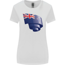 Curled New Zealand Flag Zealander Kiwi Day Womens Wider Cut T-Shirt White