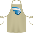 Curled Nicaragua Flag Nicaraguan Day Football Cotton Apron 100% Organic Khaki