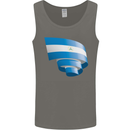Curled Nicaragua Flag Nicaraguan Day Football Mens Vest Tank Top Charcoal