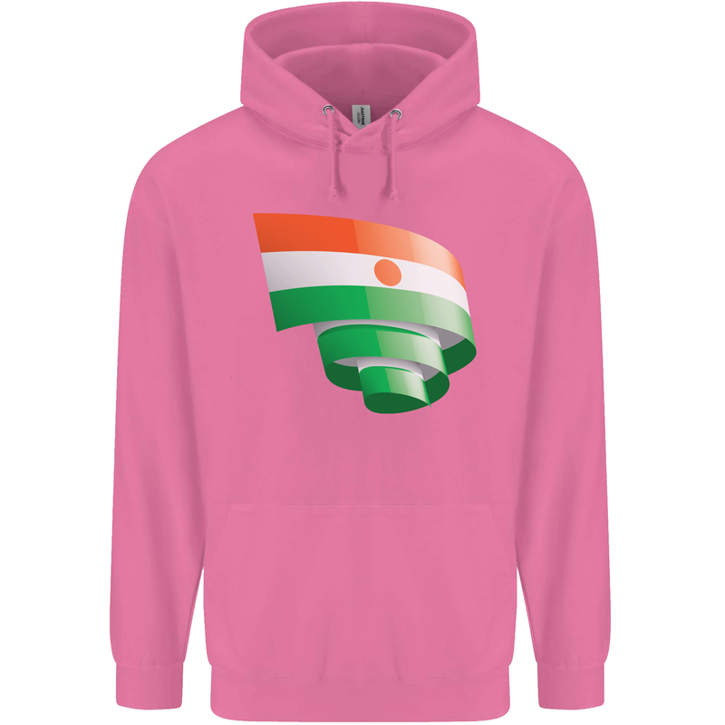 Curled Niger Flag Nigerien Day Football Childrens Kids Hoodie Azalea