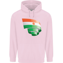Curled Niger Flag Nigerien Day Football Childrens Kids Hoodie Light Pink