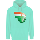 Curled Niger Flag Nigerien Day Football Childrens Kids Hoodie Peppermint