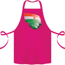 Curled Niger Flag Nigerien Day Football Cotton Apron 100% Organic Pink