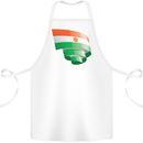 Curled Niger Flag Nigerien Day Football Cotton Apron 100% Organic White