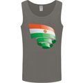 Curled Niger Flag Nigerien Day Football Mens Vest Tank Top Charcoal