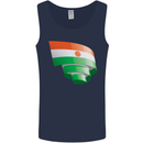 Curled Niger Flag Nigerien Day Football Mens Vest Tank Top Navy Blue
