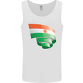 Curled Niger Flag Nigerien Day Football Mens Vest Tank Top White