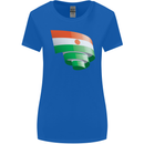 Curled Niger Flag Nigerien Day Football Womens Wider Cut T-Shirt Royal Blue