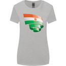 Curled Niger Flag Nigerien Day Football Womens Wider Cut T-Shirt Sports Grey