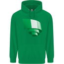 Curled Nigeria Flag Nigerian Day Football Childrens Kids Hoodie Irish Green