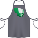 Curled Nigeria Flag Nigerian Day Football Cotton Apron 100% Organic Steel