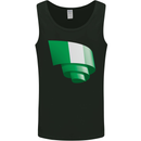 Curled Nigeria Flag Nigerian Day Football Mens Vest Tank Top Black