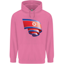 Curled North Korea Flag Korean Day Football Childrens Kids Hoodie Azalea