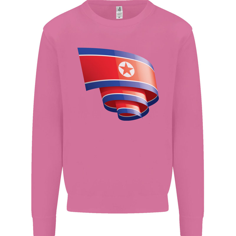 Curled North Korea Flag Korean Day Football Mens Sweatshirt Jumper Azalea